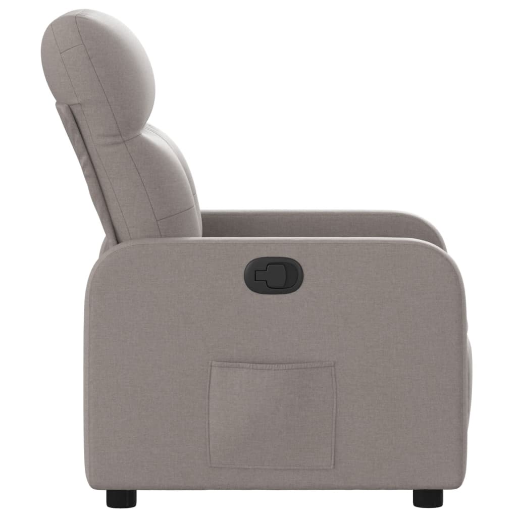 Fauteuil verstelbaar stof taupe is nu te koop bij PeponiXL, paradijselijk wonen!