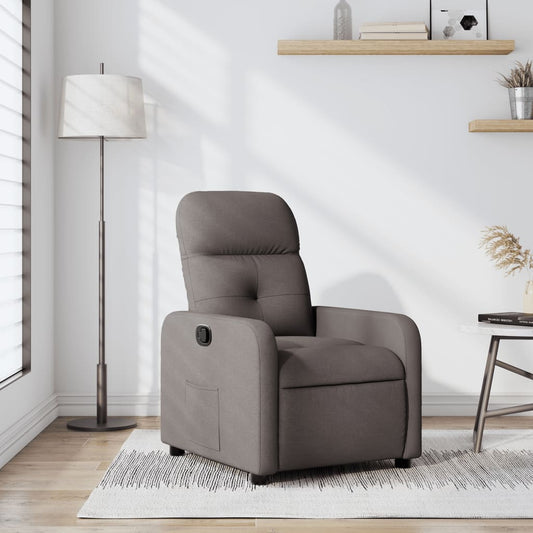Fauteuil verstelbaar stof taupe is nu te koop bij PeponiXL, paradijselijk wonen!