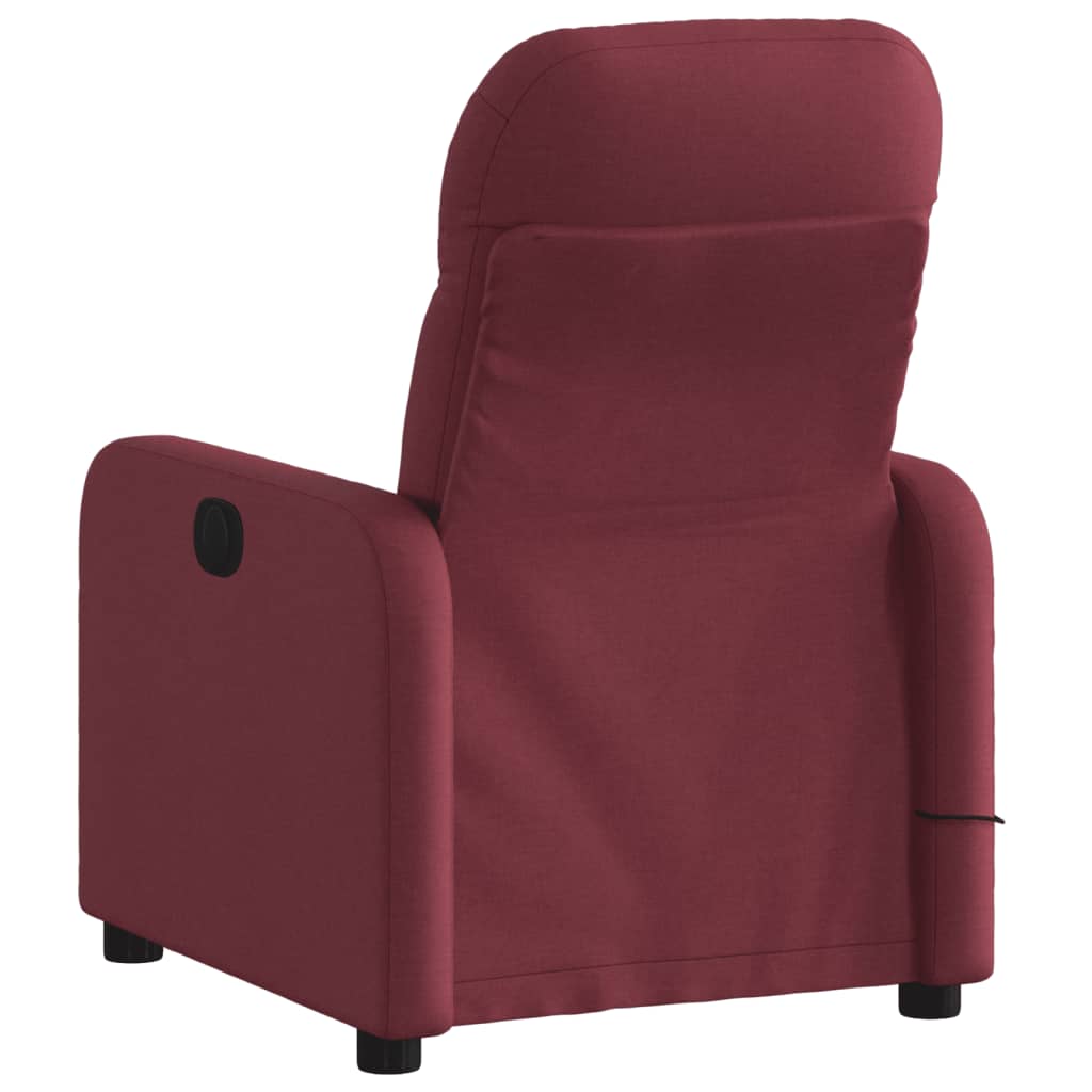 Massagestoel verstelbaar stof wijnrood is nu te koop bij PeponiXL, paradijselijk wonen!
