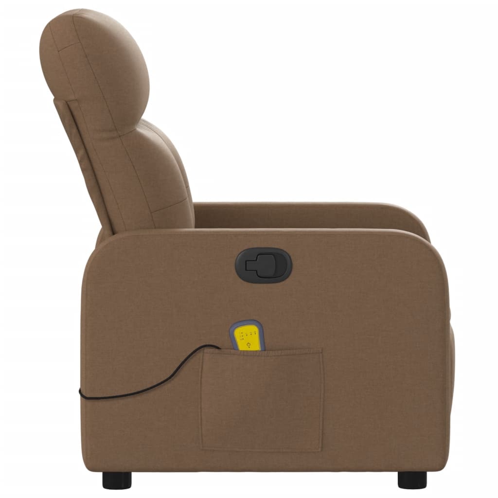 Massagestoel verstelbaar stof bruin is nu te koop bij PeponiXL, paradijselijk wonen!