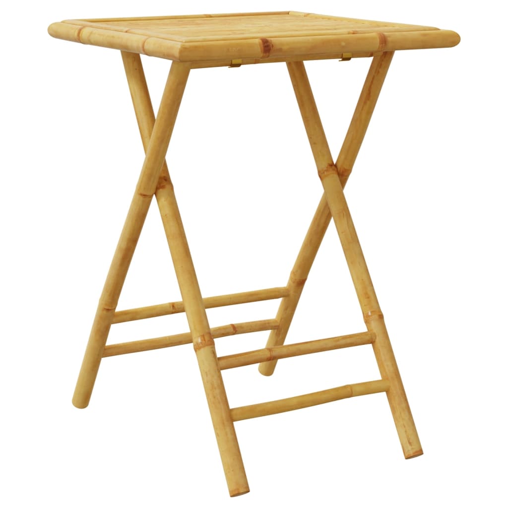 Tuintafel inklapbaar 55x55x75 cm bamboe is nu te koop bij PeponiXL, paradijselijk wonen!