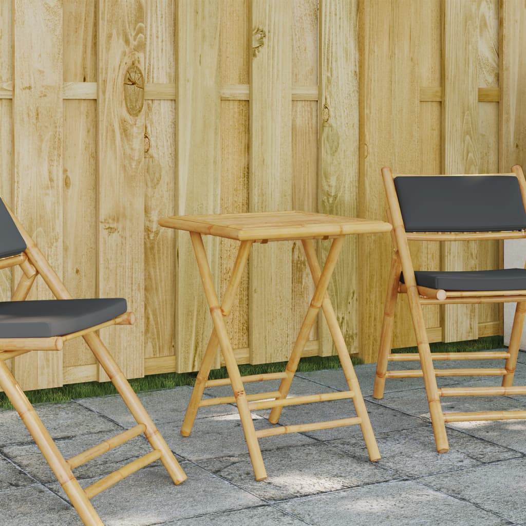 Tuintafel inklapbaar 55x55x75 cm bamboe is nu te koop bij PeponiXL, paradijselijk wonen!