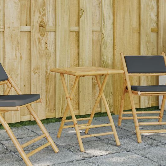 Tuintafel inklapbaar 55x55x75 cm bamboe is nu te koop bij PeponiXL, paradijselijk wonen!