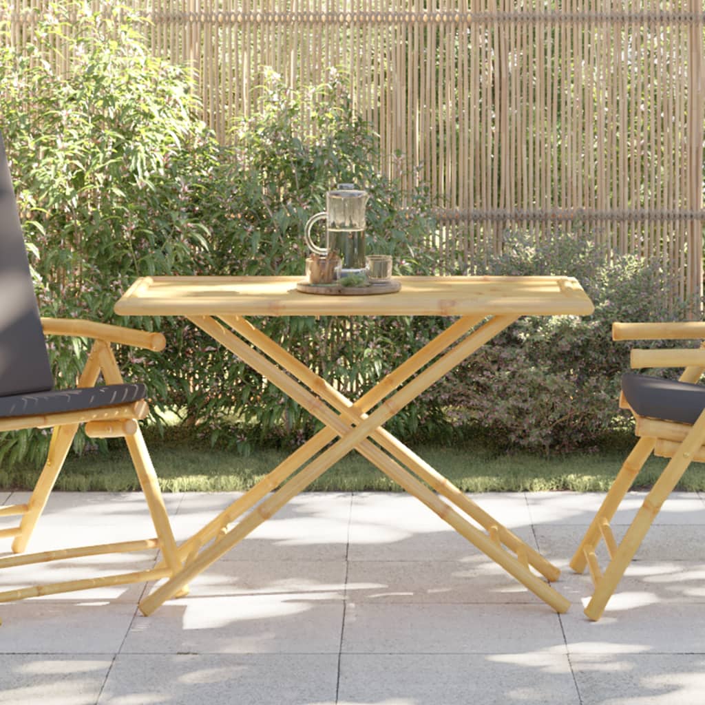 Tuintafel inklapbaar 110x55x75 cm bamboe is nu te koop bij PeponiXL, paradijselijk wonen!