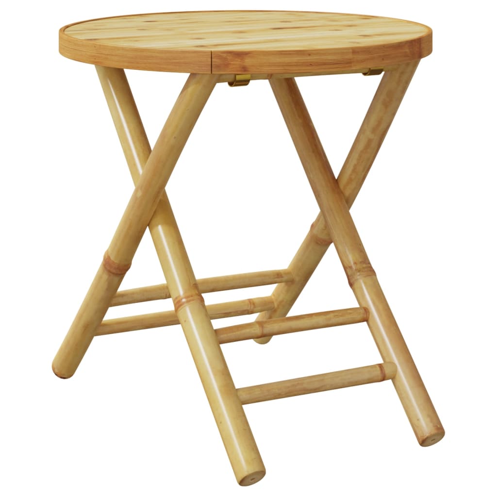 Tuintafel inklapbaar Ø 45x45 cm bamboe is nu te koop bij PeponiXL, paradijselijk wonen!