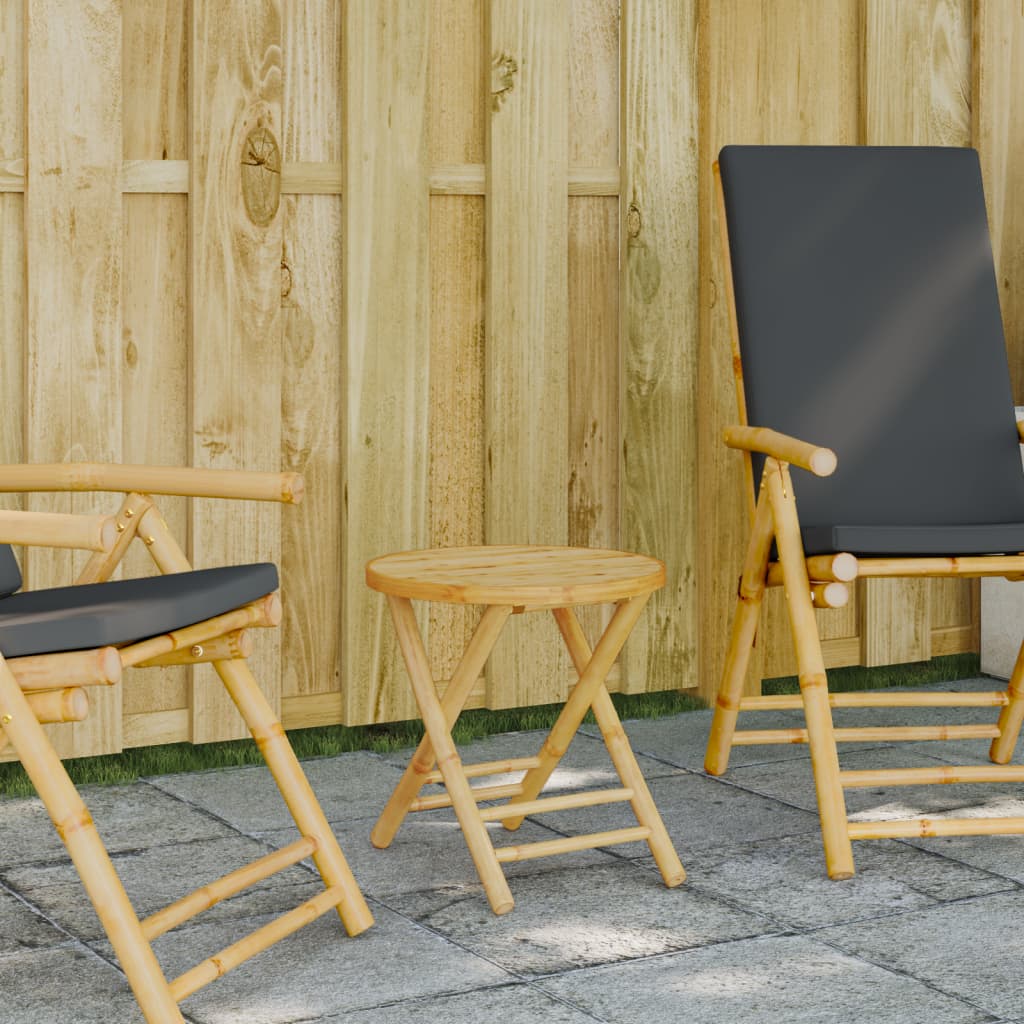 Tuintafel inklapbaar Ø 45x45 cm bamboe is nu te koop bij PeponiXL, paradijselijk wonen!
