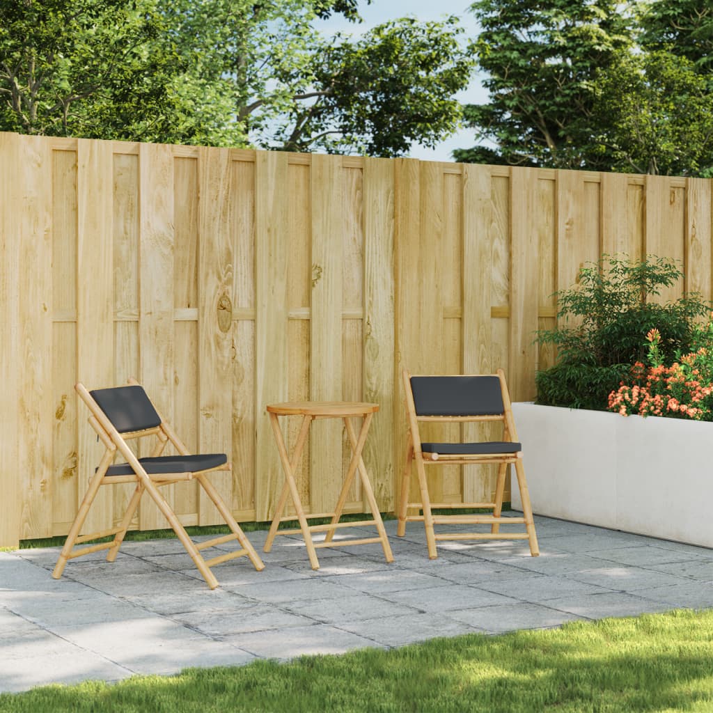 Tuintafel inklapbaar Ø 55x75 cm bamboe is nu te koop bij PeponiXL, paradijselijk wonen!