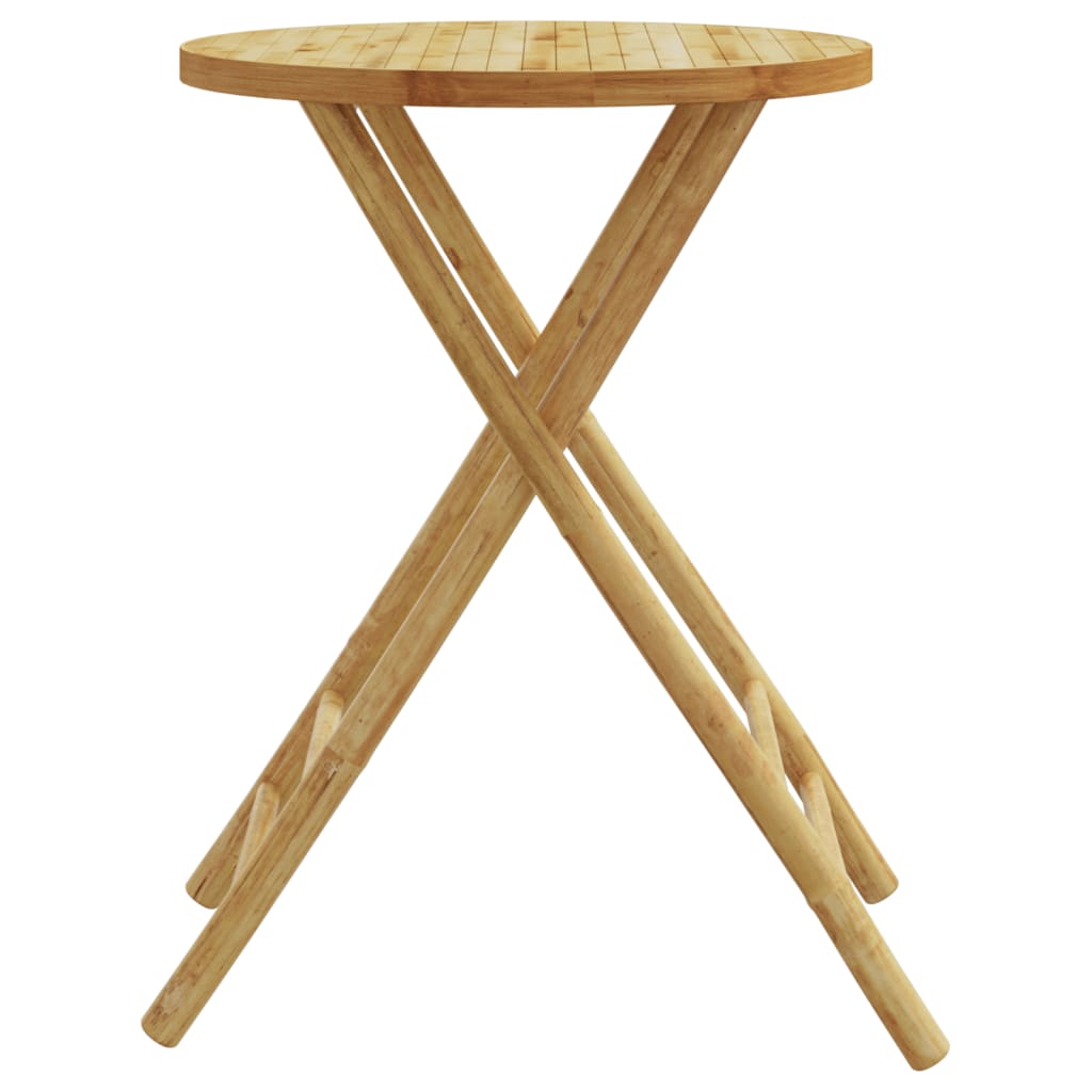 Tuintafel inklapbaar Ø 55x75 cm bamboe is nu te koop bij PeponiXL, paradijselijk wonen!
