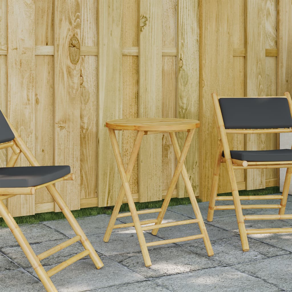 Tuintafel inklapbaar Ø 55x75 cm bamboe is nu te koop bij PeponiXL, paradijselijk wonen!
