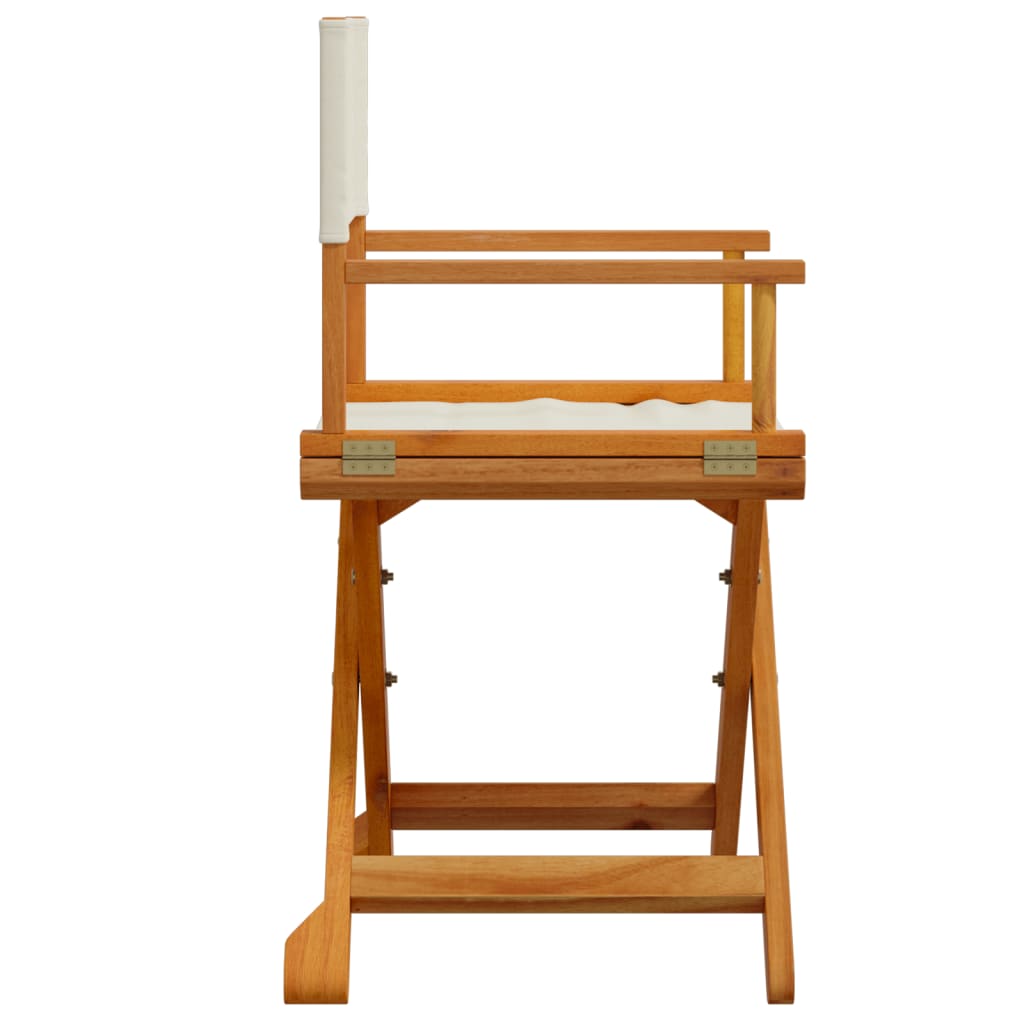 Regisseursstoelen 2 st inklapbaar stof crèmewit is nu te koop bij PeponiXL, paradijselijk wonen!