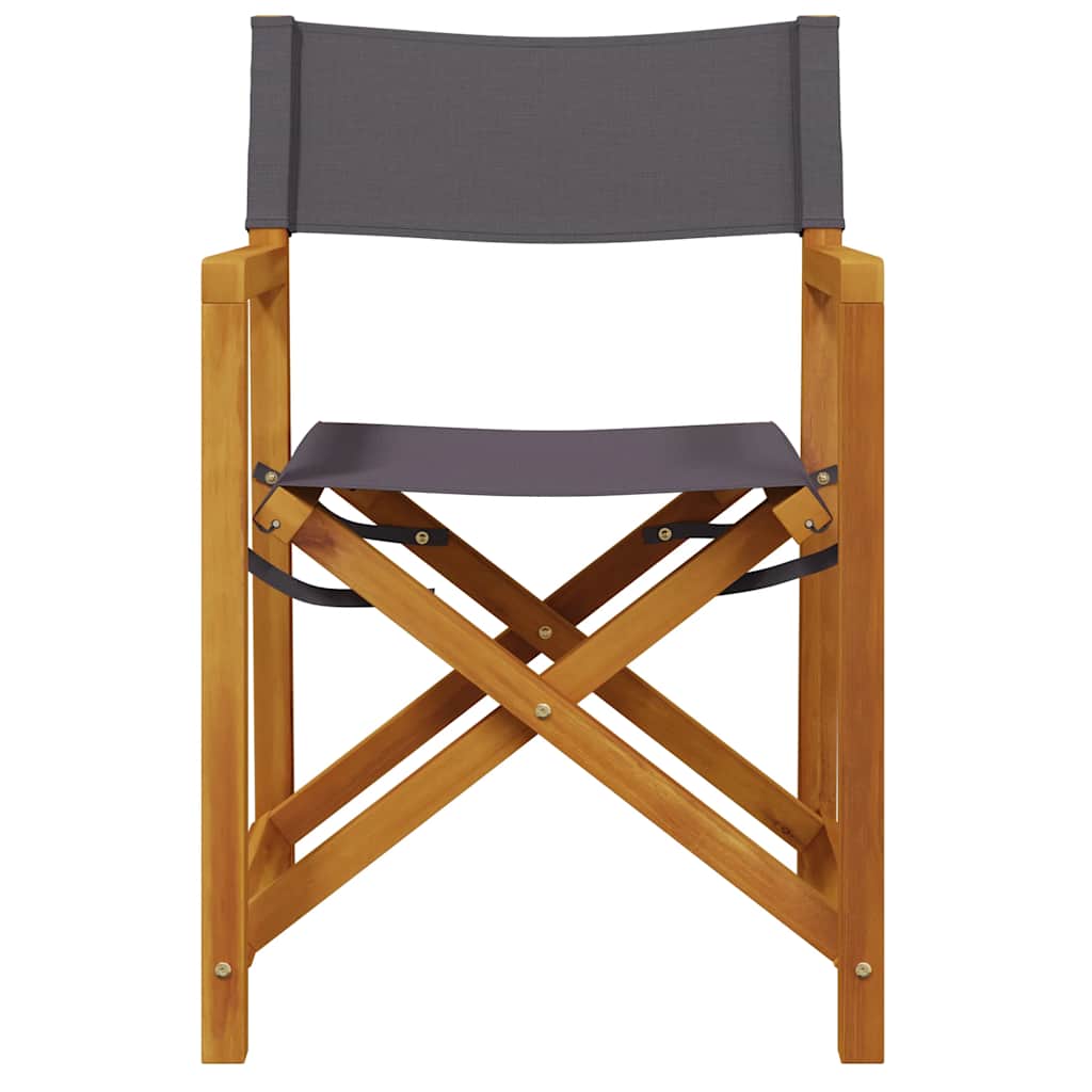 Regisseursstoelen 2 st inklapbaar stof donkergrijs is nu te koop bij PeponiXL, paradijselijk wonen!
