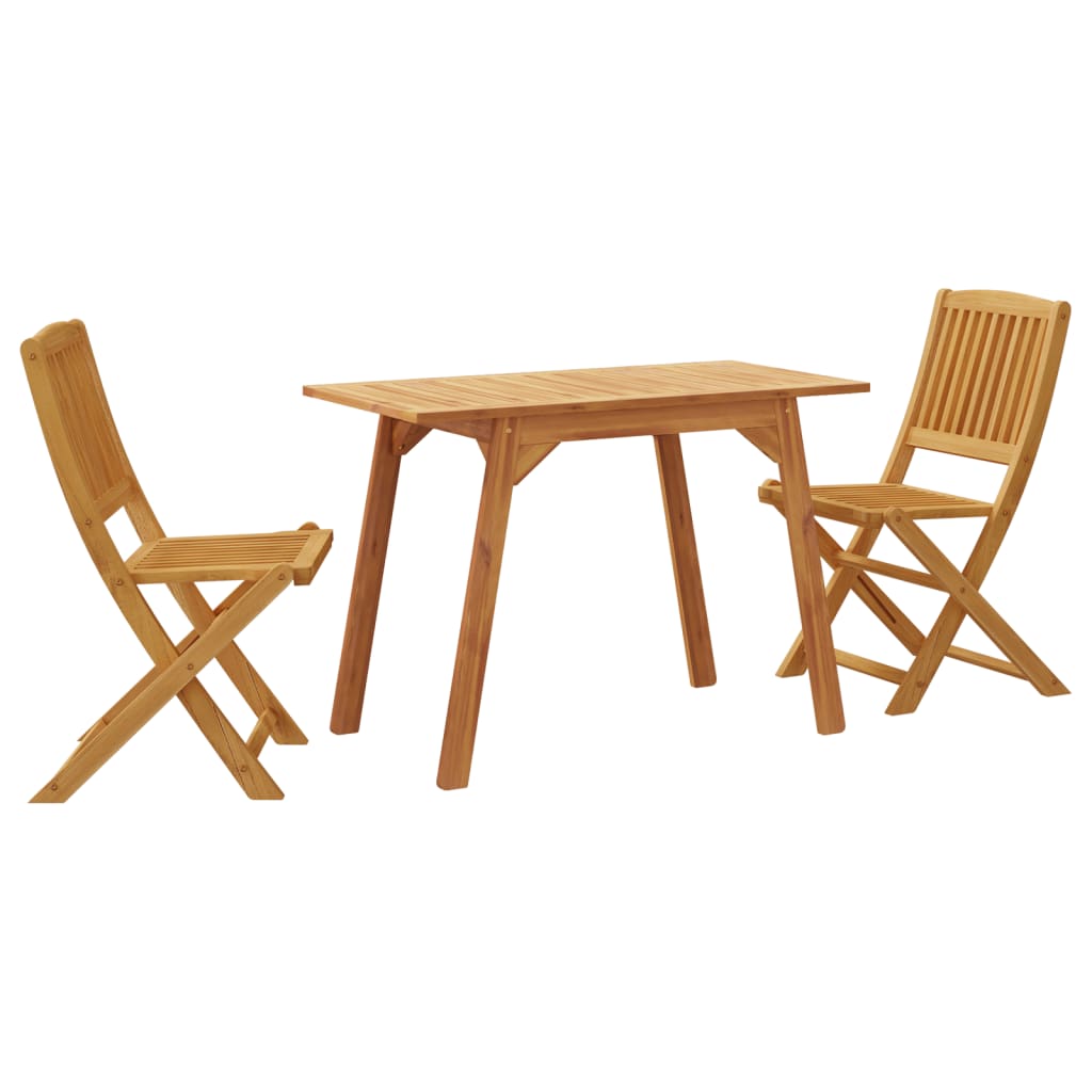 3-delige Balkonset massief acaciahout is nu te koop bij PeponiXL, paradijselijk wonen!