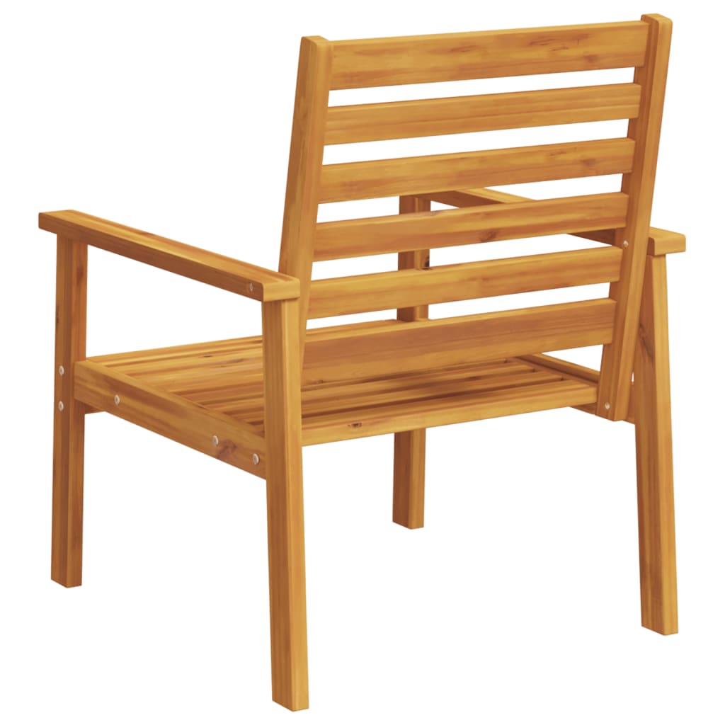 Tuinfauteuil 2 stuks 66,5 x 65 x 81 cm massief acaciahout is nu te koop bij PeponiXL, paradijselijk wonen!