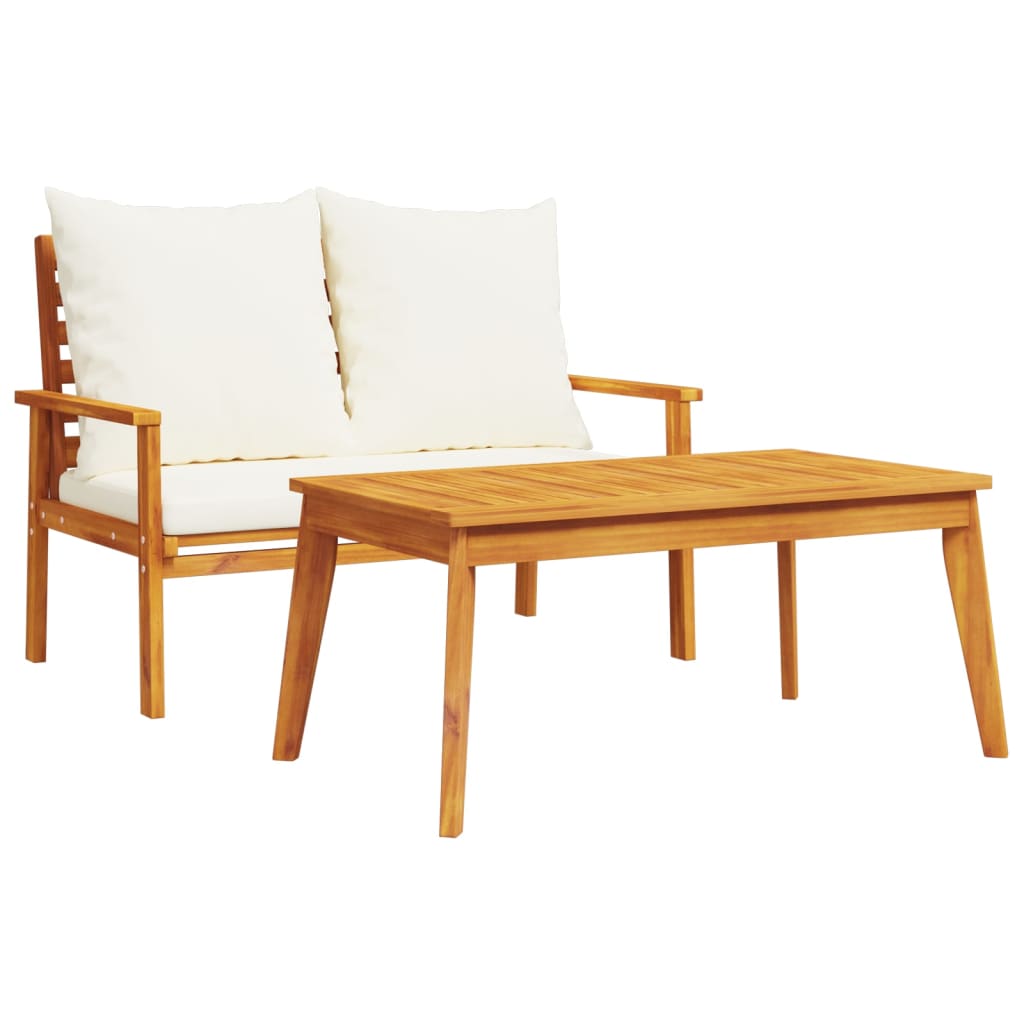 Tuinset met kussens massief acaciahout is nu te koop bij PeponiXL, paradijselijk wonen!