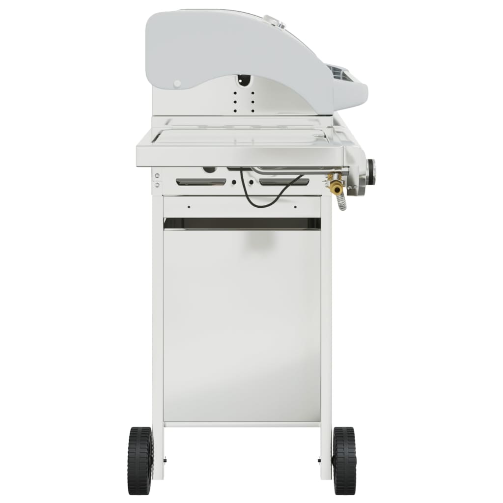 Gasbarbecue met 7 branders roestvrij staal zilverkleurig is nu te koop bij PeponiXL, paradijselijk wonen!