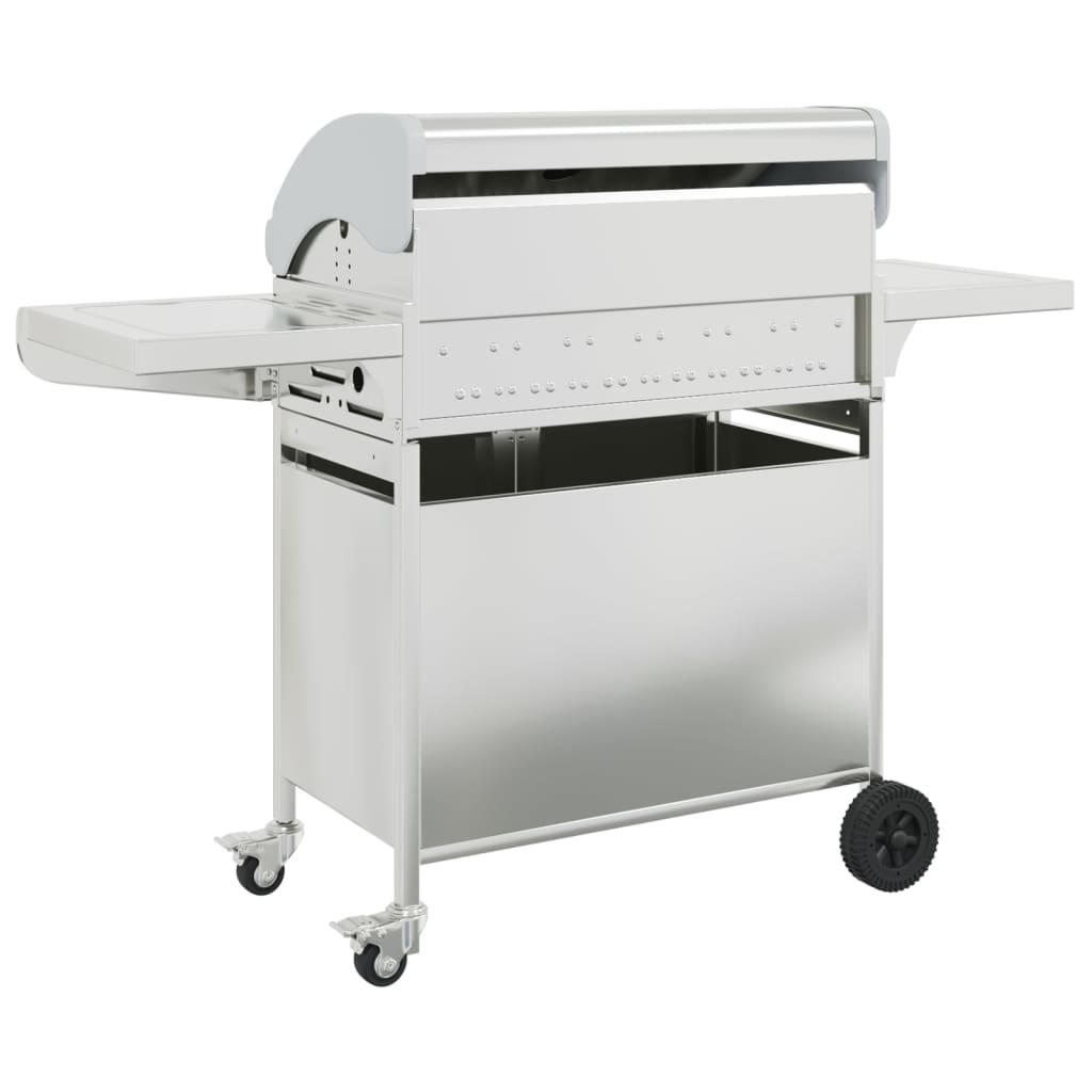 Gasbarbecue met 7 branders roestvrij staal zilverkleurig is nu te koop bij PeponiXL, paradijselijk wonen!