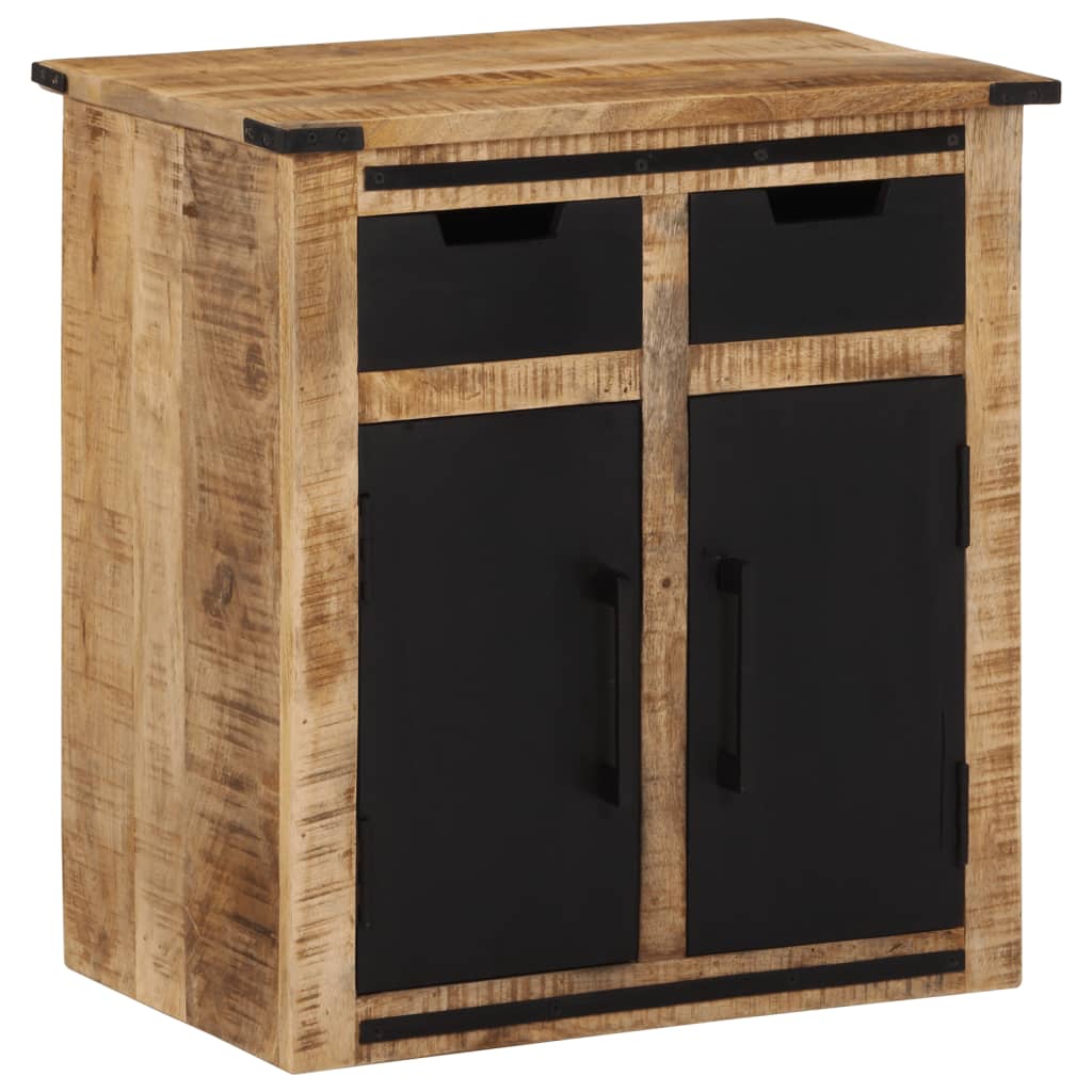 Dressoir met 2 lades 55x35x60 cm massief mangohout is nu te koop bij PeponiXL, paradijselijk wonen!
