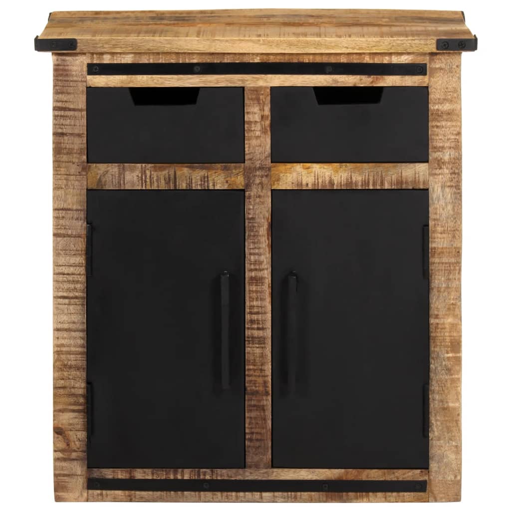 Dressoir met 2 lades 55x35x60 cm massief mangohout is nu te koop bij PeponiXL, paradijselijk wonen!