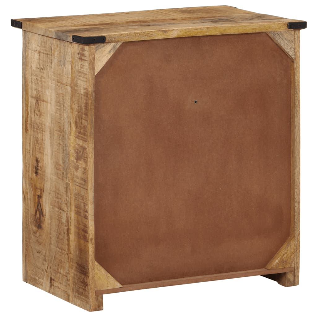 Dressoir met 2 lades 55x35x60 cm massief mangohout is nu te koop bij PeponiXL, paradijselijk wonen!
