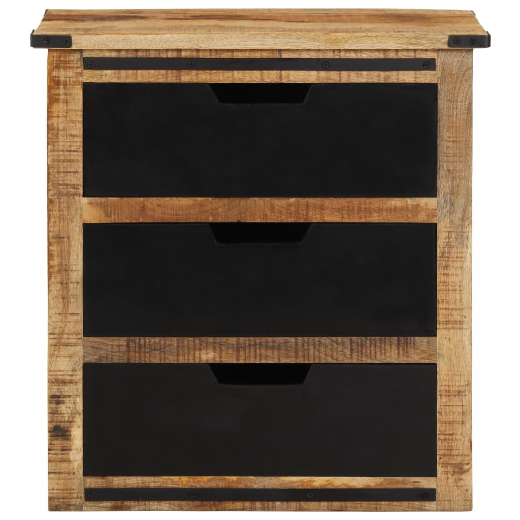 Dressoir met 3 lades 55x35x60 cm massief mangohout is nu te koop bij PeponiXL, paradijselijk wonen!