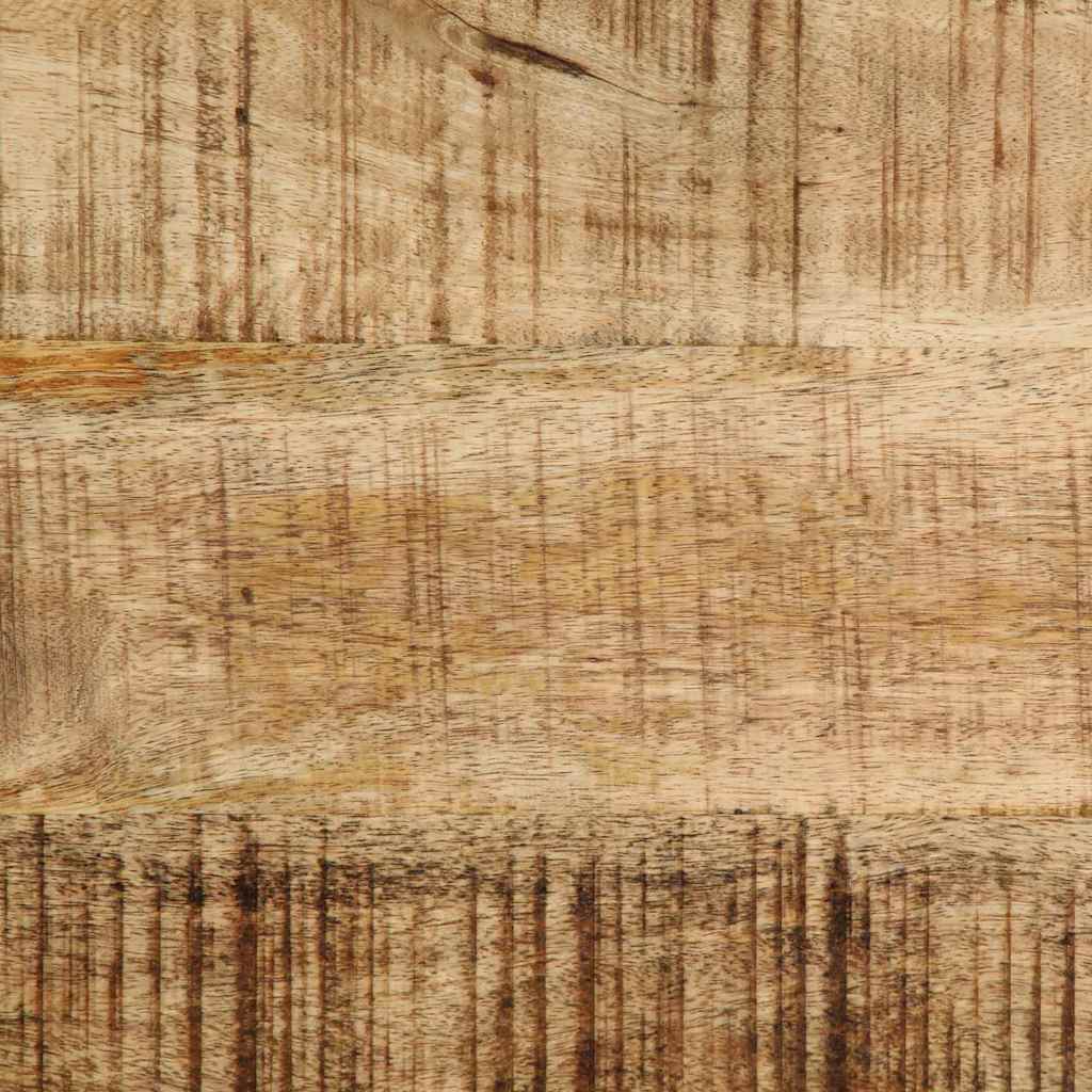 Bijzettafel met plank Bruin 35 x 35 x 45 cm Massief Mango Hout is nu te koop bij PeponiXL, paradijselijk wonen!