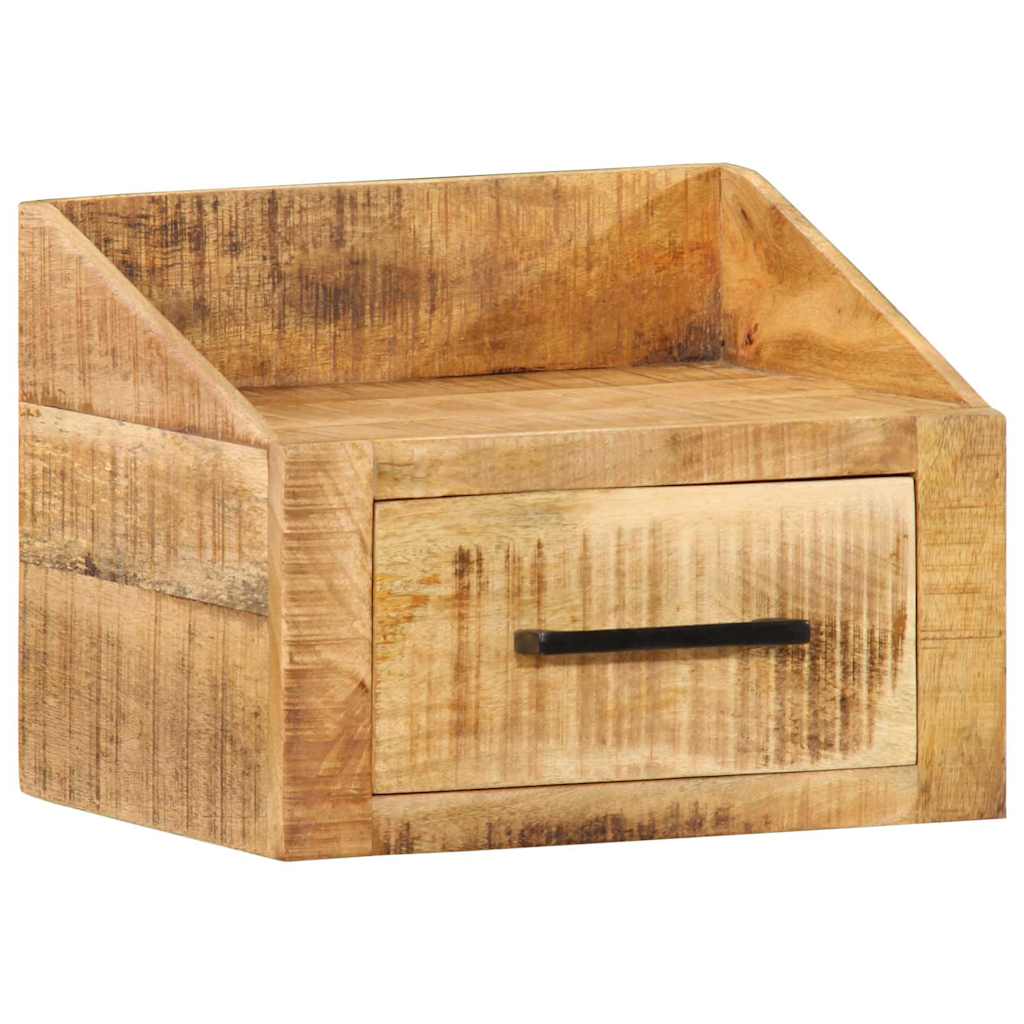 Nachtkastje met lade Bruin 40 x 30 x 30 cm Massief Mango Hout is nu te koop bij PeponiXL, paradijselijk wonen!