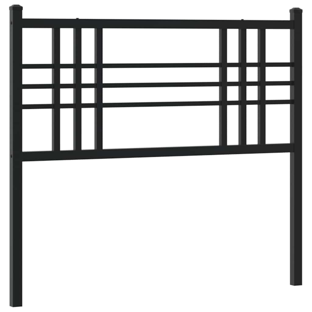 Vervangend hoofdbord 100 cm metaal zwart is nu te koop bij PeponiXL, paradijselijk wonen!