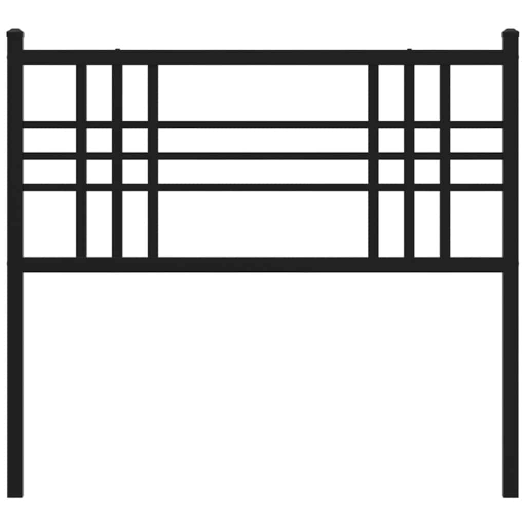 Vervangend hoofdbord 100 cm metaal zwart is nu te koop bij PeponiXL, paradijselijk wonen!