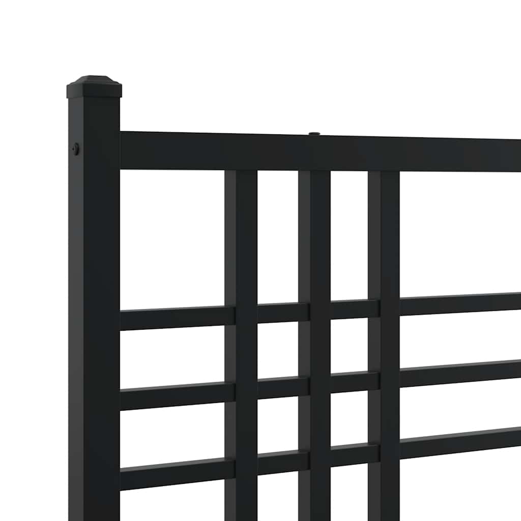 Vervangend hoofdbord 100 cm metaal zwart is nu te koop bij PeponiXL, paradijselijk wonen!