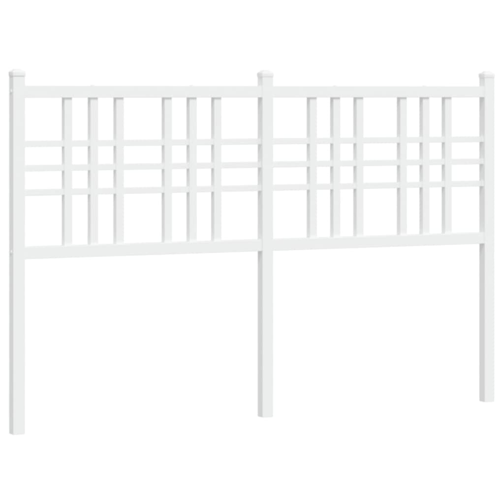Vervangend hoofdbord 120 cm metaal wit is nu te koop bij PeponiXL, paradijselijk wonen!