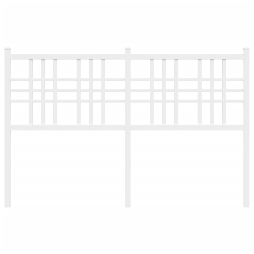 Vervangend hoofdbord 120 cm metaal wit is nu te koop bij PeponiXL, paradijselijk wonen!