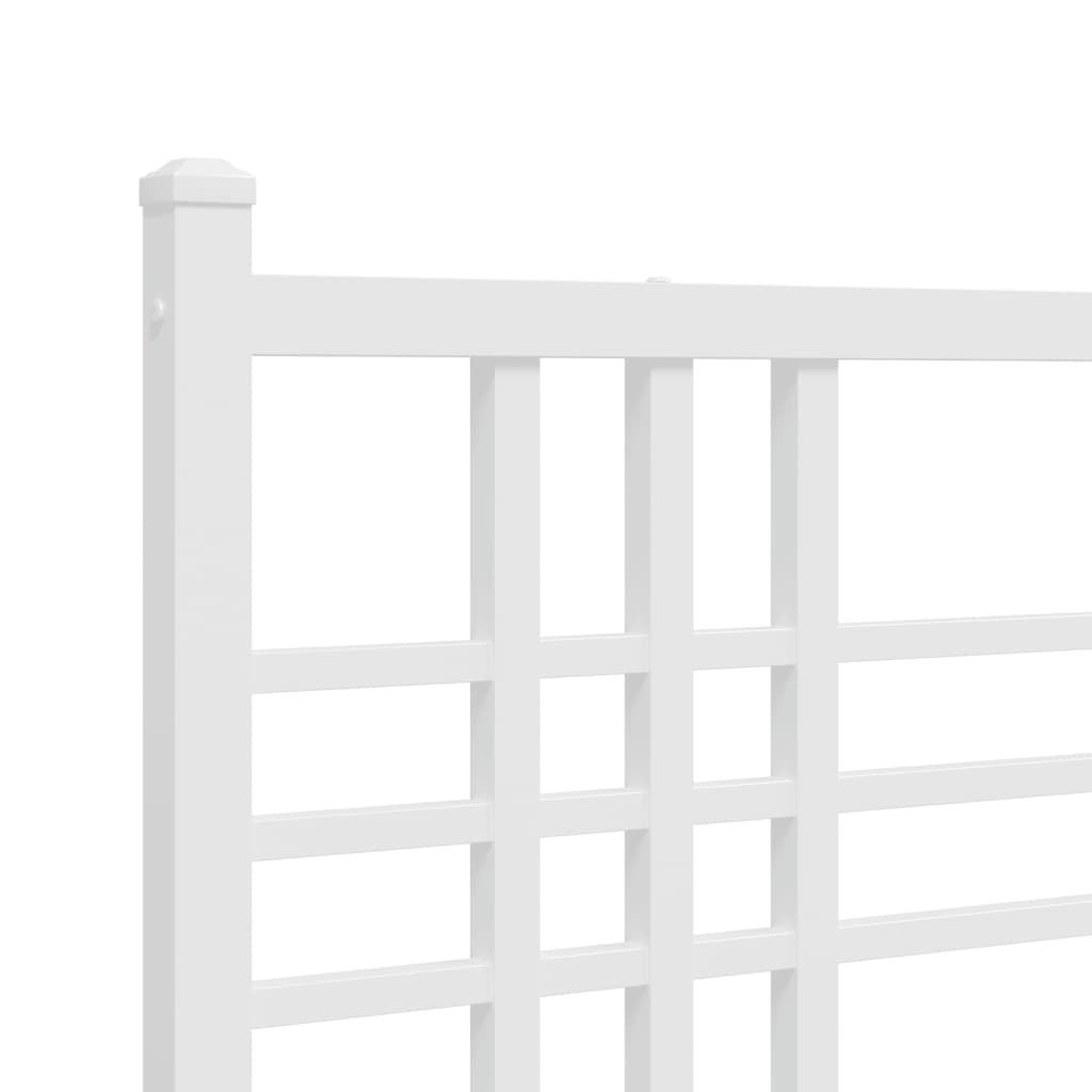 Vervangend hoofdbord 193 cm metaal wit is nu te koop bij PeponiXL, paradijselijk wonen!