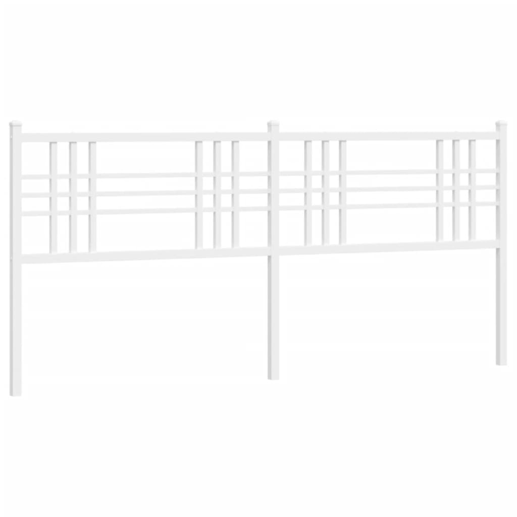 Vervangend hoofdbord 200 cm metaal wit is nu te koop bij PeponiXL, paradijselijk wonen!