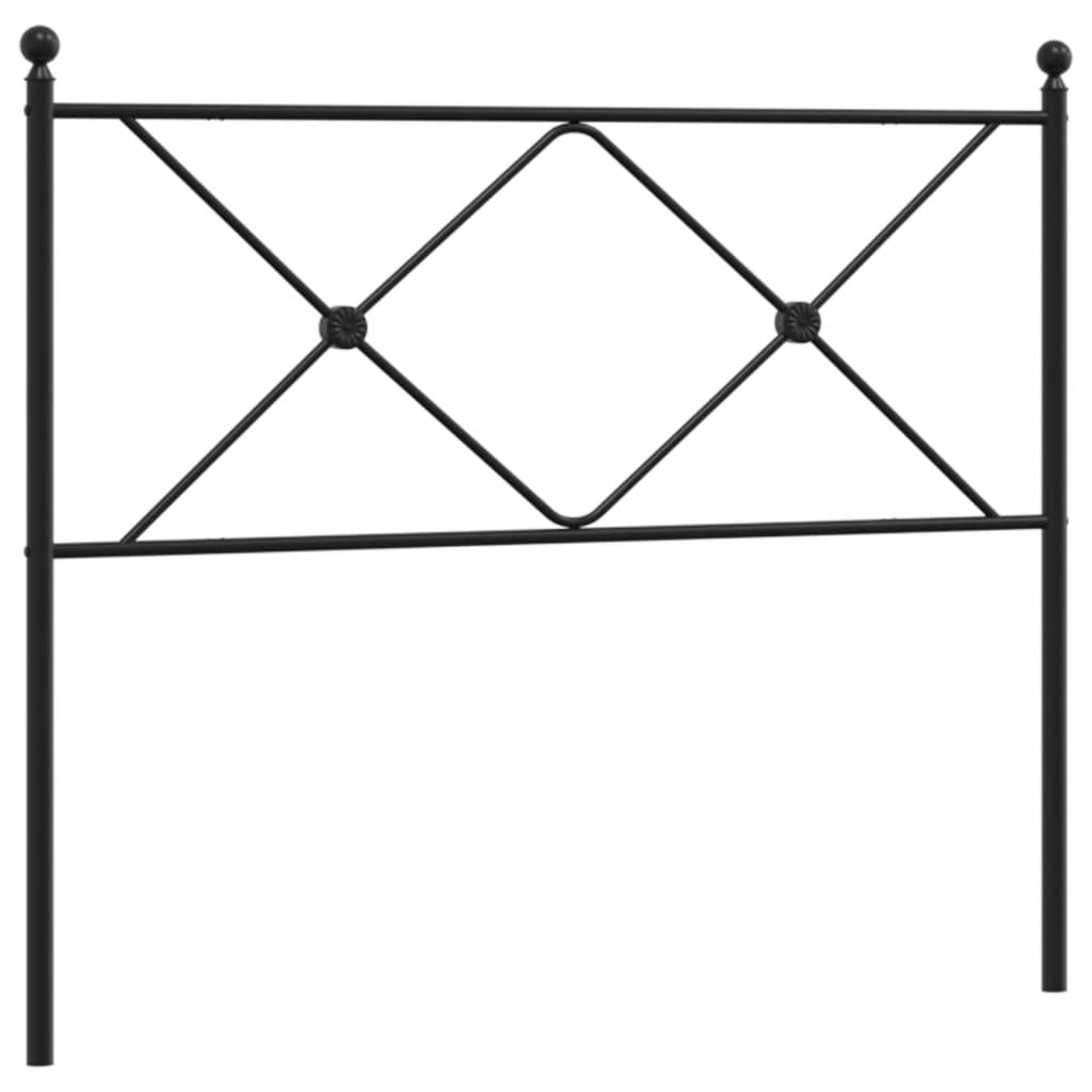 Vervangend hoofdbord 107 cm metaal zwart is nu te koop bij PeponiXL, paradijselijk wonen!