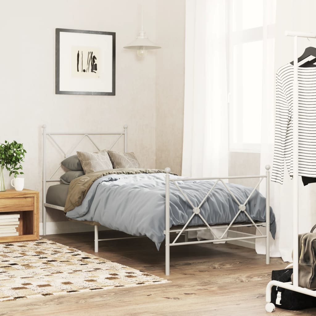 Vervangend hoofdbord 75 cm metaal wit is nu te koop bij PeponiXL, paradijselijk wonen!