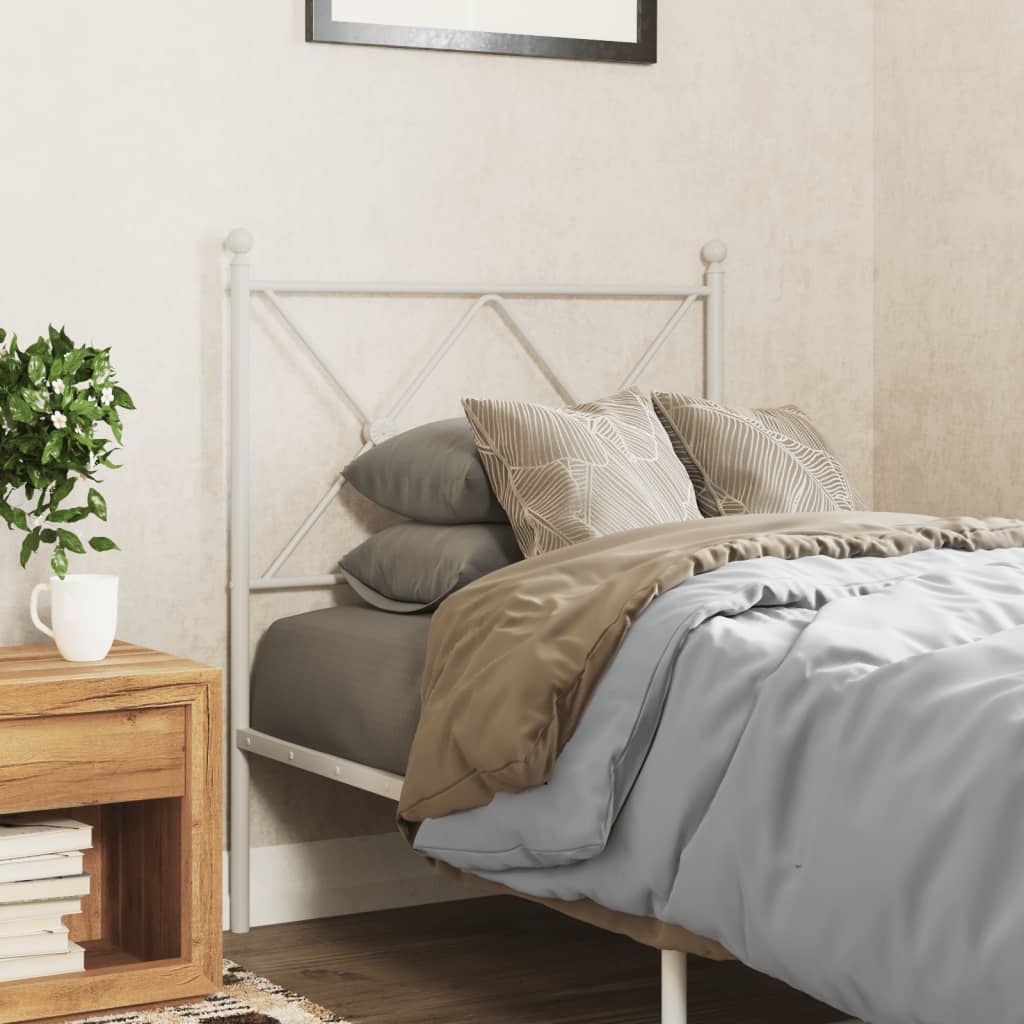 Vervangend hoofdbord 75 cm metaal wit is nu te koop bij PeponiXL, paradijselijk wonen!