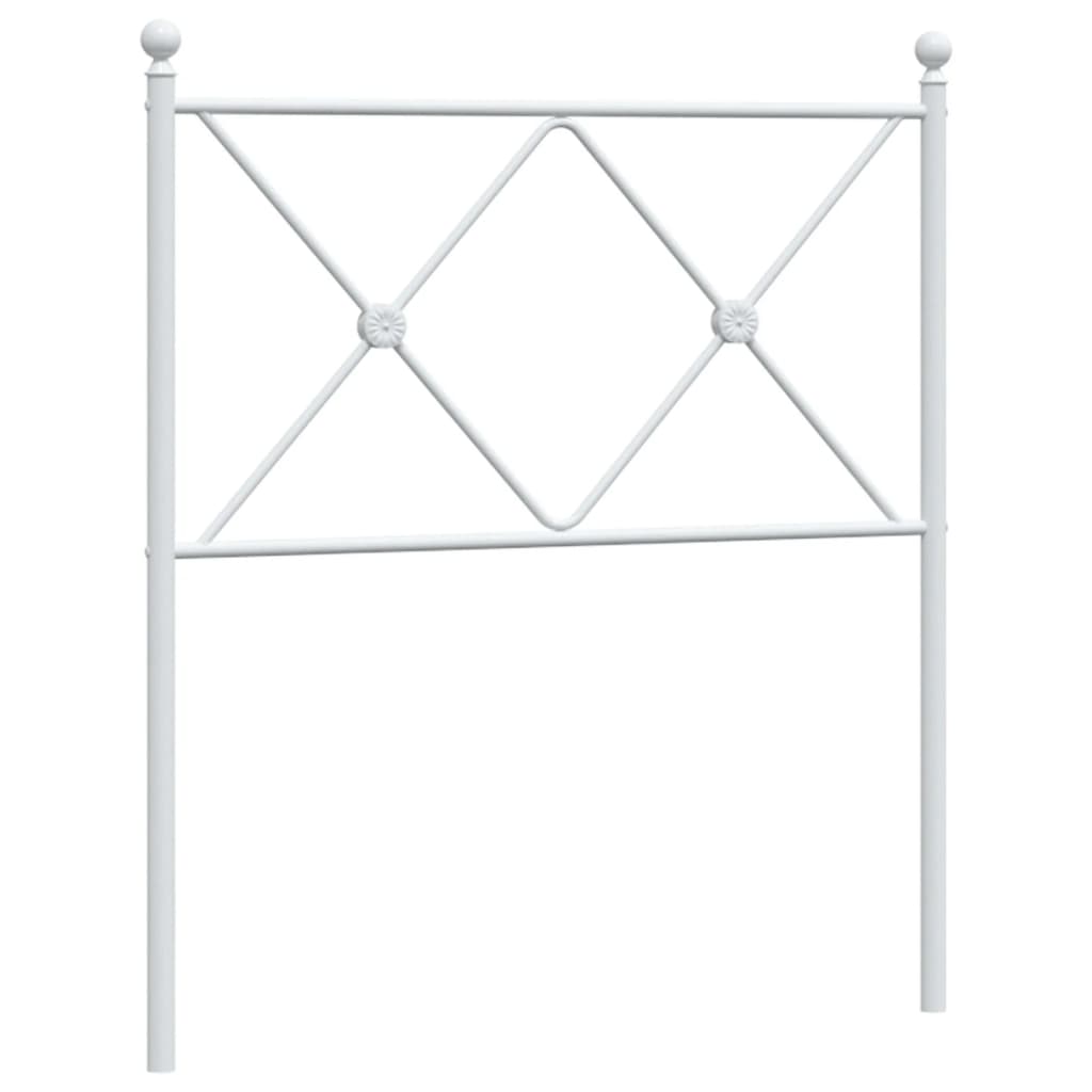 Vervangend hoofdbord 80 cm metaal wit is nu te koop bij PeponiXL, paradijselijk wonen!