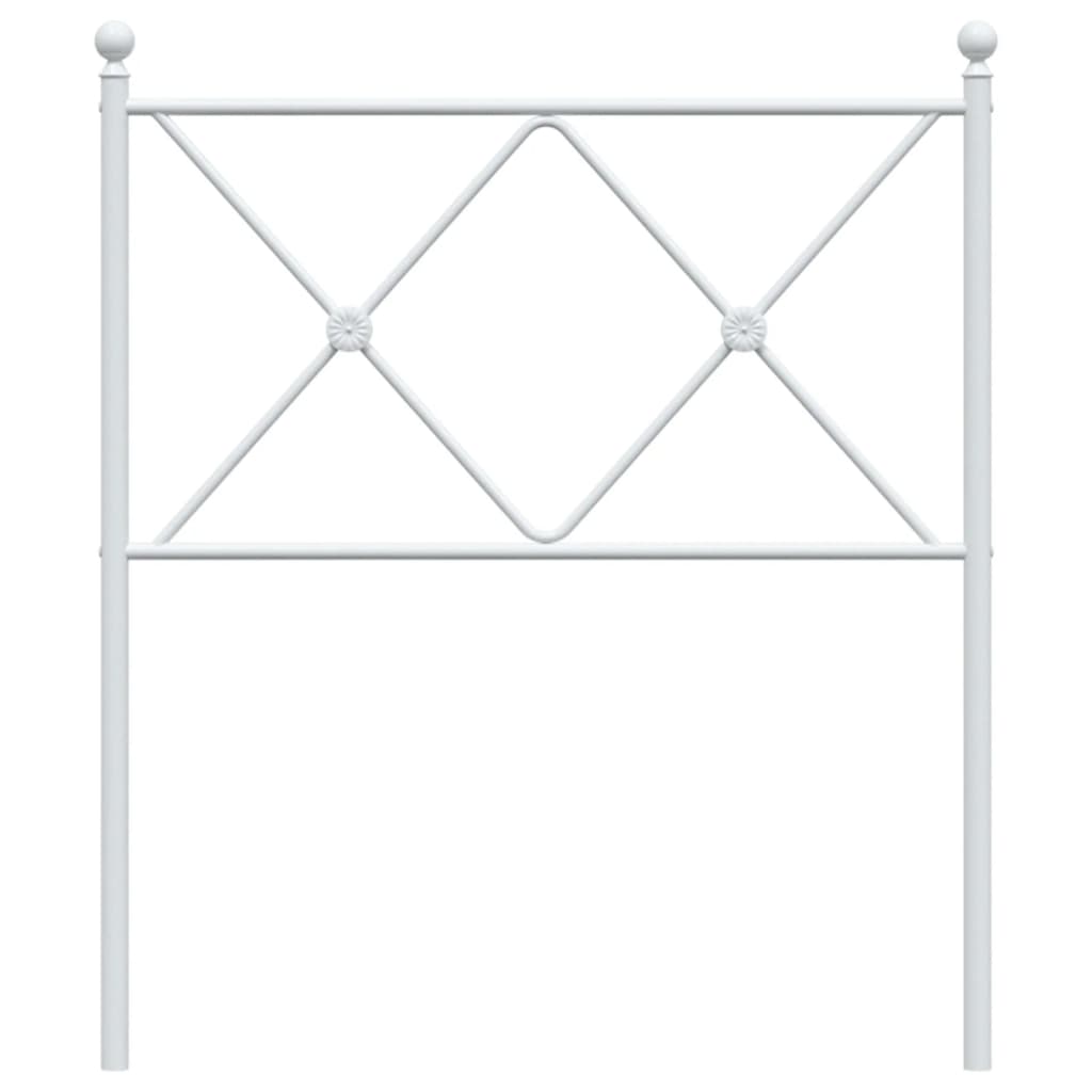 Vervangend hoofdbord 80 cm metaal wit is nu te koop bij PeponiXL, paradijselijk wonen!