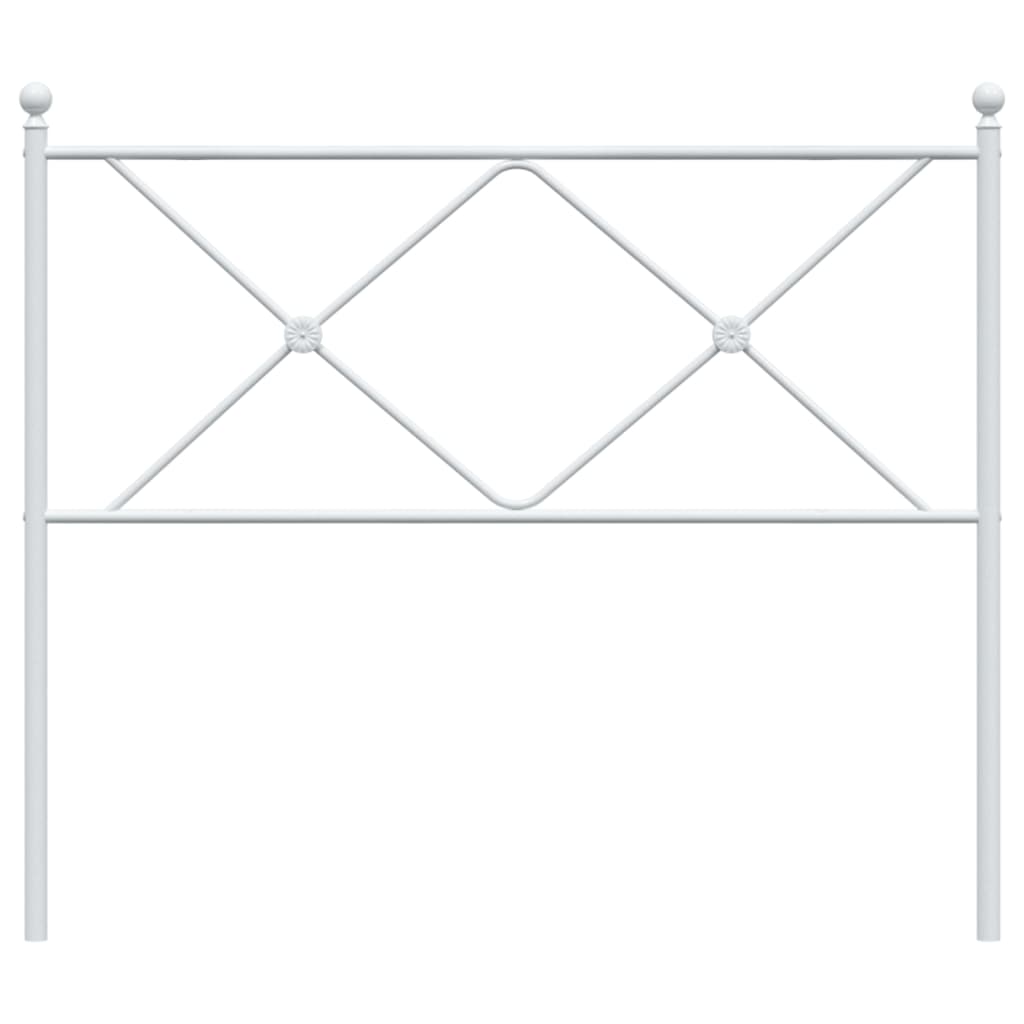 Vervangend hoofdbord 100 cm metaal wit is nu te koop bij PeponiXL, paradijselijk wonen!
