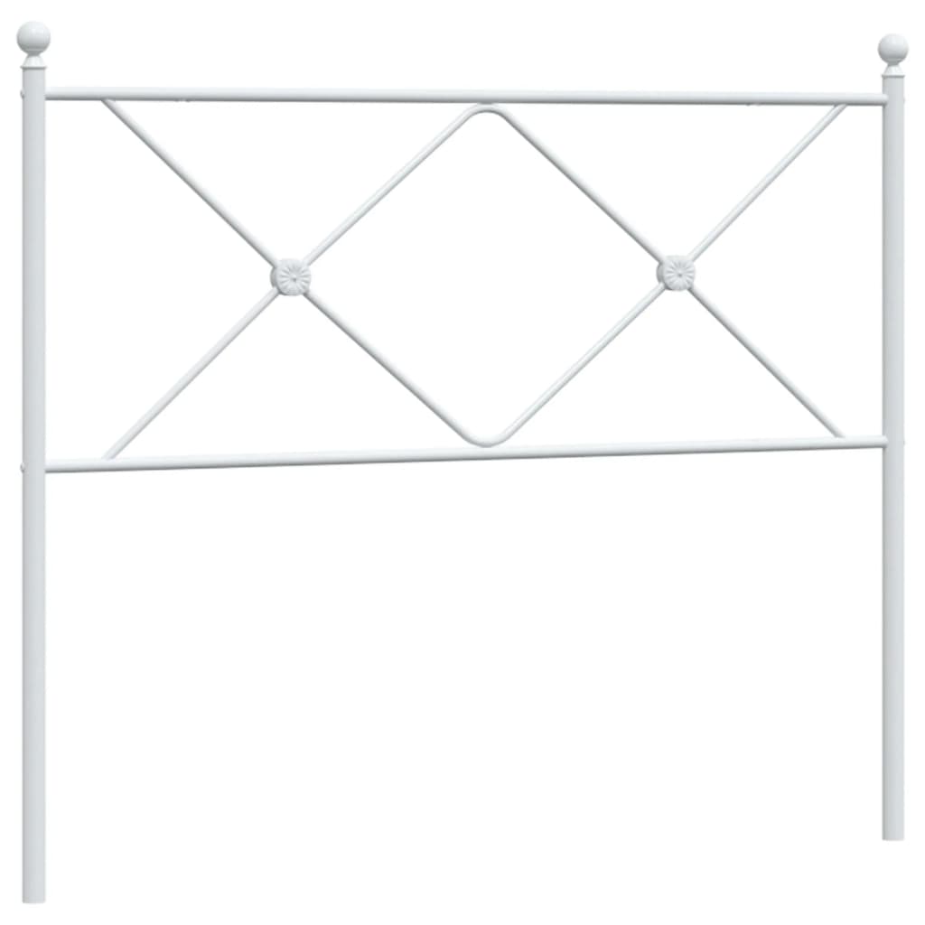 Vervangend hoofdbord 107 cm metaal wit is nu te koop bij PeponiXL, paradijselijk wonen!