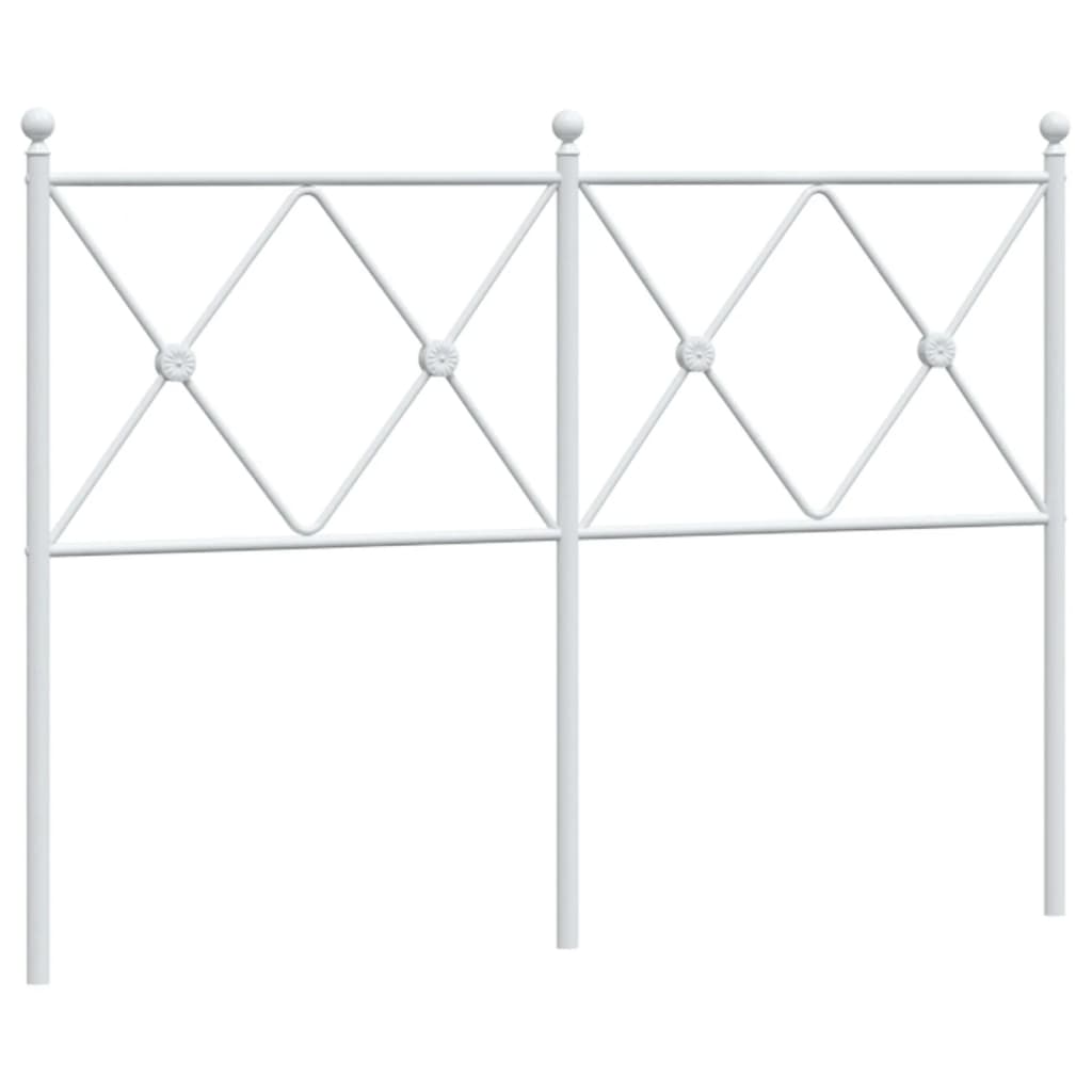 Vervangend hoofdbord 120 cm metaal wit is nu te koop bij PeponiXL, paradijselijk wonen!