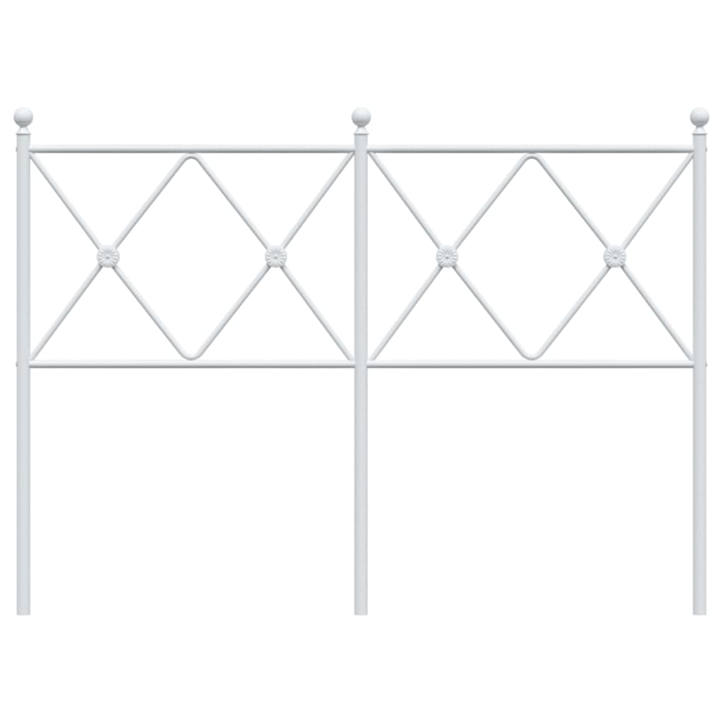 Vervangend hoofdbord 120 cm metaal wit is nu te koop bij PeponiXL, paradijselijk wonen!