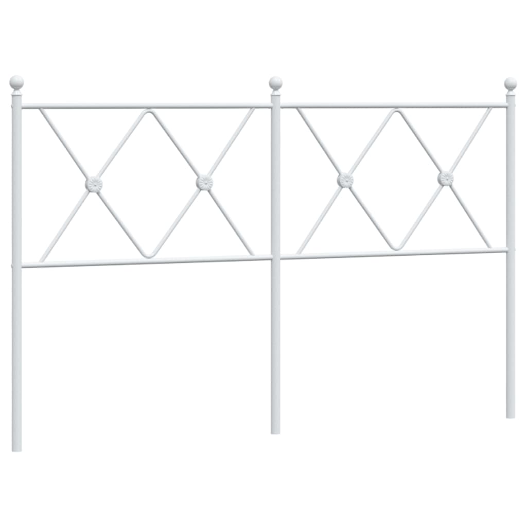 Vervangend hoofdbord 137 cm metaal wit is nu te koop bij PeponiXL, paradijselijk wonen!