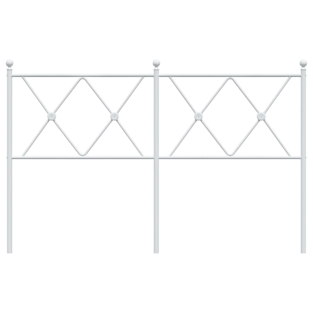Vervangend hoofdbord 137 cm metaal wit is nu te koop bij PeponiXL, paradijselijk wonen!