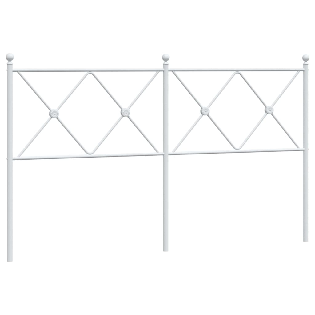 Vervangend hoofdbord 150 cm metaal wit is nu te koop bij PeponiXL, paradijselijk wonen!
