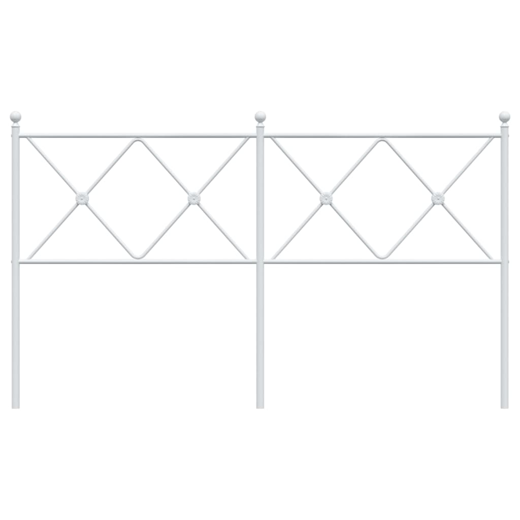 Vervangend hoofdbord 150 cm metaal wit is nu te koop bij PeponiXL, paradijselijk wonen!
