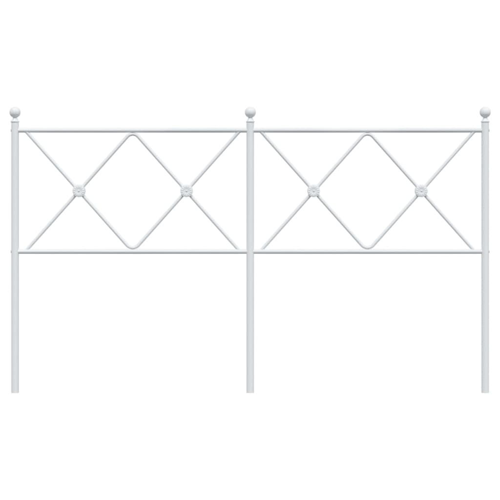 Vervangend hoofdbord 160 cm metaal wit is nu te koop bij PeponiXL, paradijselijk wonen!