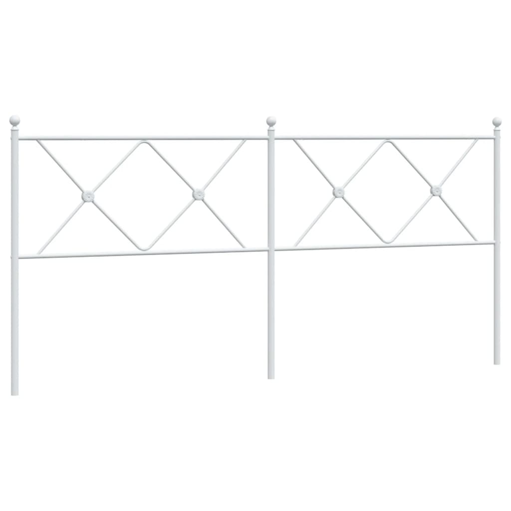 Vervangend hoofdbord 180 cm metaal wit is nu te koop bij PeponiXL, paradijselijk wonen!