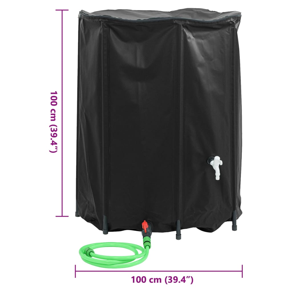 Watertank met kraan opvouwbaar 750 L PVC is nu te koop bij PeponiXL, paradijselijk wonen!