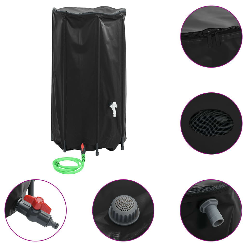 Watertank met kraan opvouwbaar 380 L PVC is nu te koop bij PeponiXL, paradijselijk wonen!